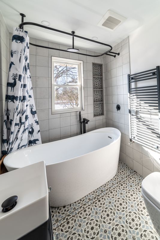 Renovated Bathroom with Bathtub